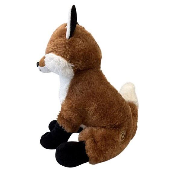 The Petting Zoo Soft Plush Fox Stuffed  13" Recycled Materials Brown White 3+ - Picture 3 of 8